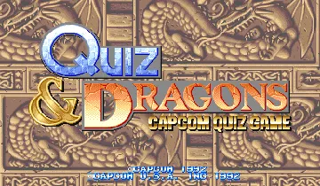 Quiz & Dragons (US 920701) screen shot title